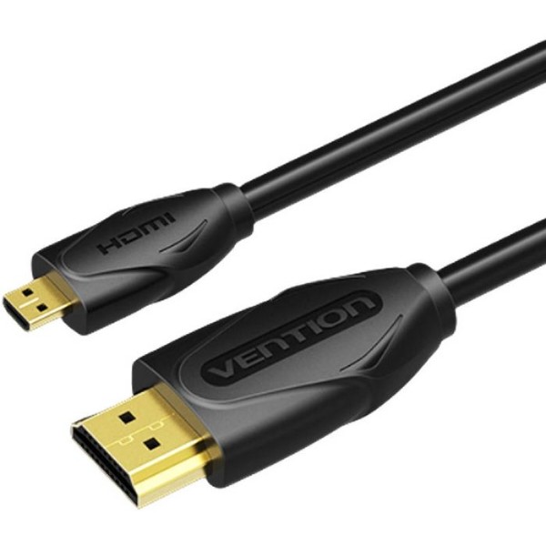 Фото - Кабель HDMI Vention HDMI M - Micro M, 3.0 м, V2.0 4K 60Гц 18Gbps HDR Dolby PVC (VAA-D03-B300) Фото - Кабель HDMI Vention HDMI M - Micro M, 3.0 м, V2.0 4K 60Гц 18Gbps HDR Dolby PVC (VAA-D03-B300)