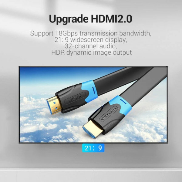 Фото - Кабель HDMI Vention HDMI M - M, 2m (AAKBH)
