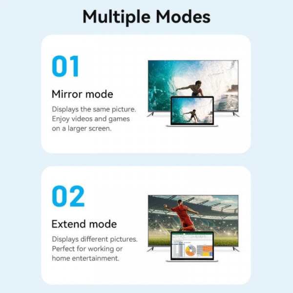 Фото - Кабель HDMI Vention HDMI M - Micro HDMI M, 1m V2.0 (AGIBF)