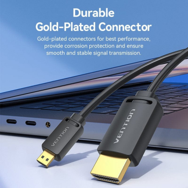 Фото - Кабель HDMI Vention HDMI M - Micro HDMI M, 1m V2.0 (AGIBF)