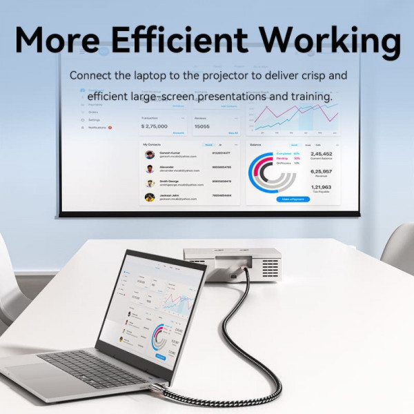 Фото - Кабель HDMI Vention HDMI M - M, 15m V2.0 (ALMBN)