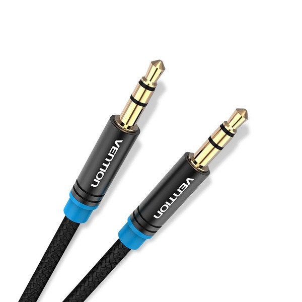 Фото - Кабель 3.5 мм -3.5 мм Vention Audio 3.5 mm M - 3.5 mm M 0.5 m Black (P350AC050-B-M)