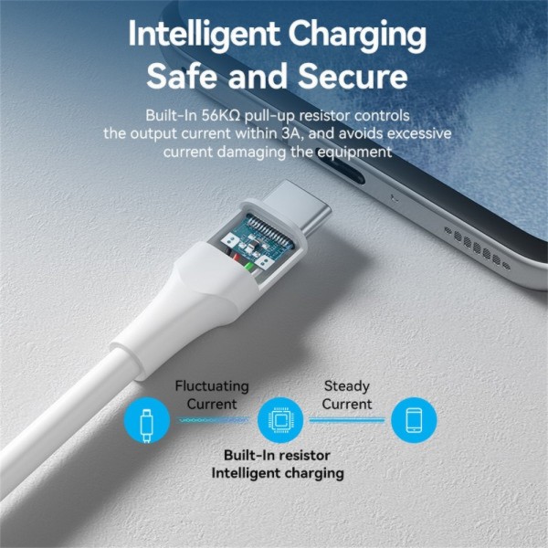 Фото - Кабель Vention USB 2.0 AM-Type-C M 1m (CTHWF)