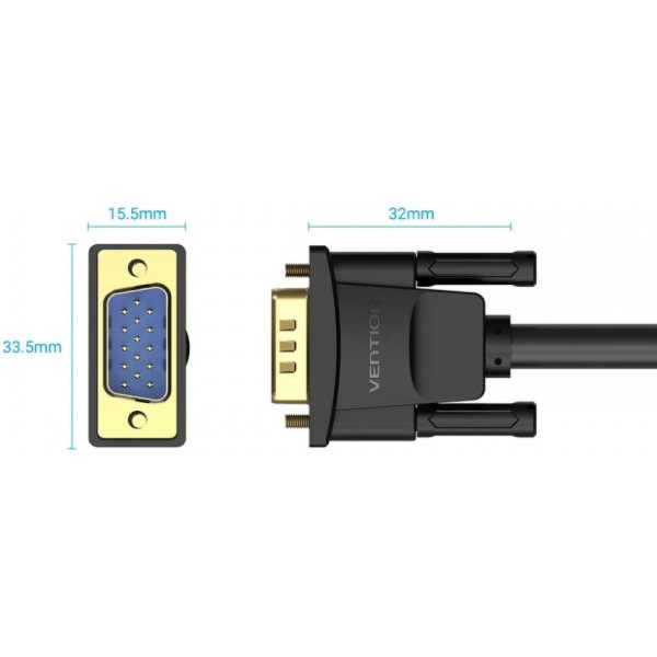 Фото - Кабель Vention VGA 15M-15M 20m (DAEBQ)