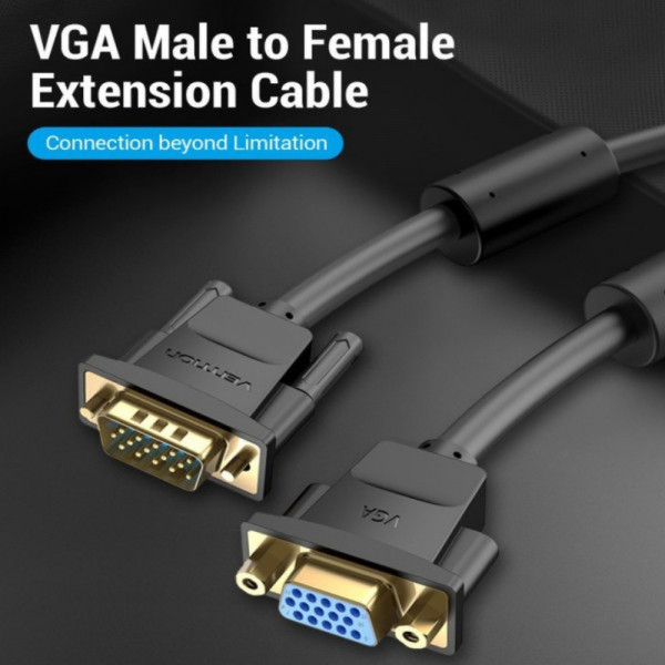 Фото - Кабель Vention VGA 15M-15M F 5m (DAGBJ)