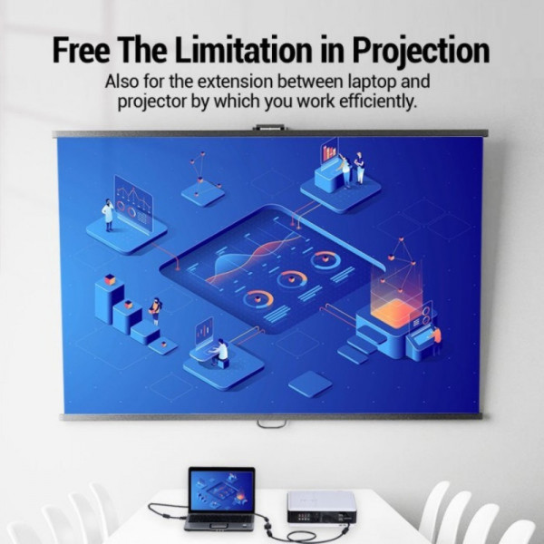 Фото - Кабель Vention VGA 15M-15M F 5m (DAGBJ)