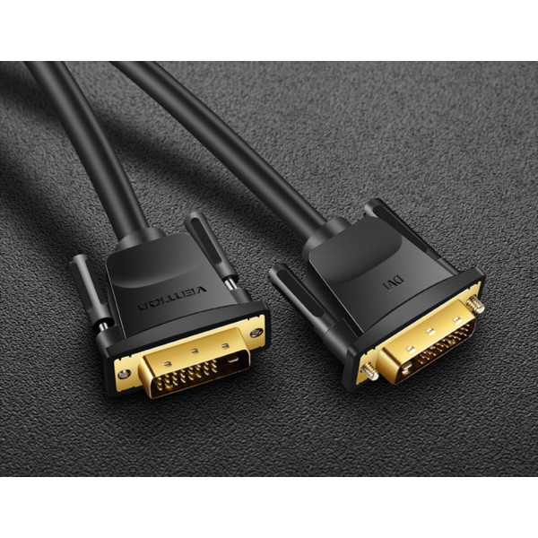 Фото - Кабель Vention DVI-D 24M - 24M, 1.5 м, 2K 60Hz Dual Linik (EAABG)
