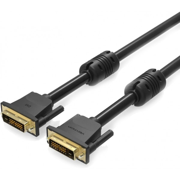 Фото - Кабель Vention DVI-D 24M - 24M, 1.5 м, 2K 60Hz Dual Linik (EAABG)