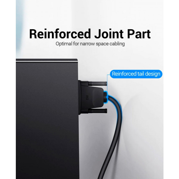 Фото - Кабель Vention DVI-D 24M - 24M, 1.5 м, 2K 60Hz Dual Linik (EAABG)