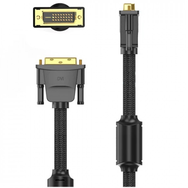 Фото - Кабель Vention DVI-D 24M - 24M, 5.0 м, 2K 60Hz (EAEBJ)