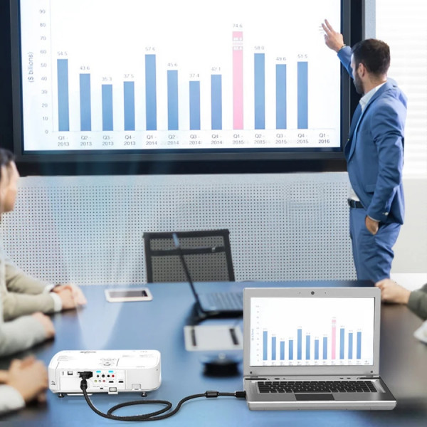 Фото - Кабель Vention DVI-D 24M - 24M, 5.0 м, 2K 60Hz (EAEBJ)