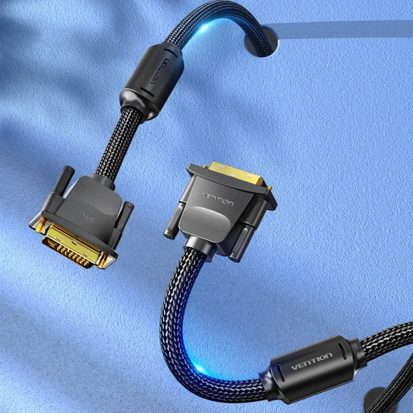 Фото - Кабель Vention DVI-D 24M - 24M, 5.0 м, 2K 60Hz (EAEBJ)