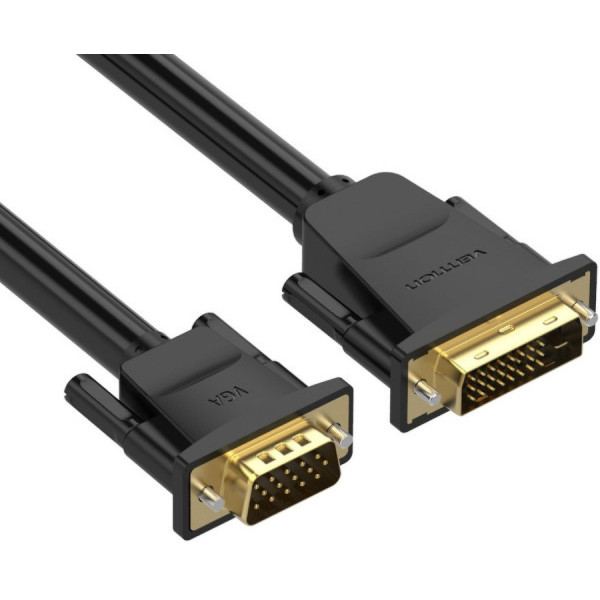 Фото - Кабель Vention DVI M (24+1) - VGA M, 1.5m (EABBG)