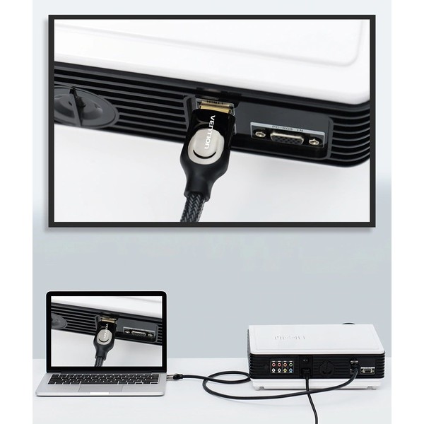 Фото - Кабель HDMI Vention HDMI-HDMI 1.5 m v 2.0 (VAA-B05-B150)