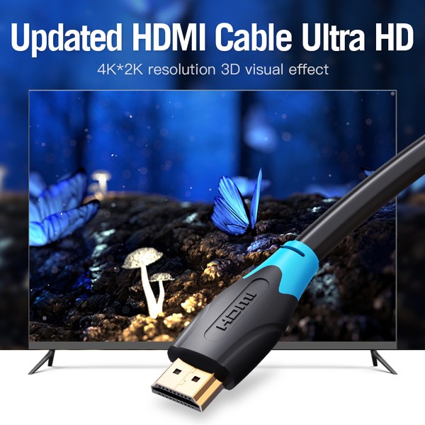 Фото - Кабель HDMI Vention HDMI-HDMI 2 m v2.0 (AACBH)
