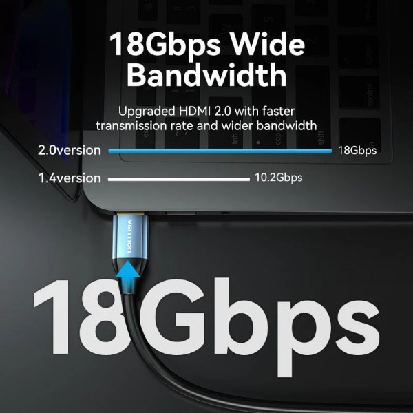 Фото - Кабель HDMI Vention HDMI M - M, 5.0 м, V2.0, 4K 60Гц (ALHSJ)