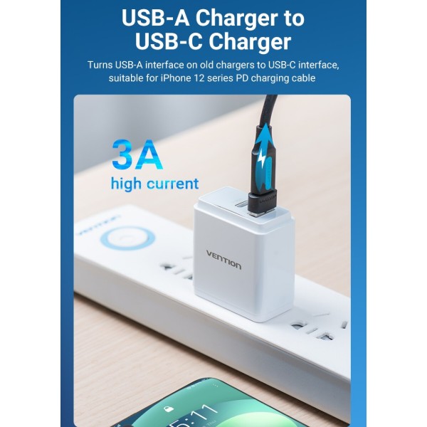 Фото - Перехідник Vention USB 2.0 Male-USB-C Female (CDWB0)