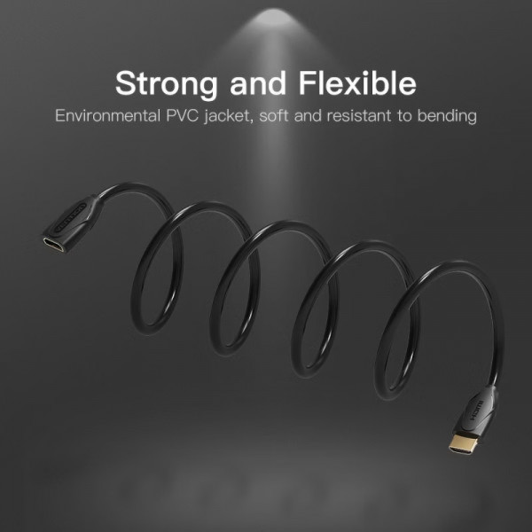 Фото - Кабель HDMI Vention HDMI M - F 1m V2.0 (VAA-B06-B100)