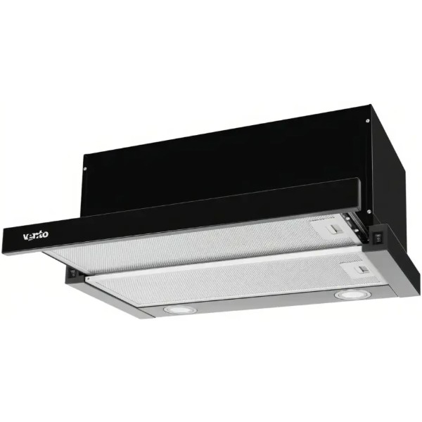 Фото - Вытяжка встраиваемая Ventolux GARDA 60 BK (1100) LED