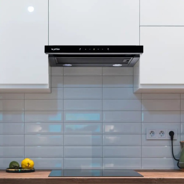 Фото - Вытяжка встраиваемая Ventolux GARDA 60 BK/BG (1100) TC MS LED