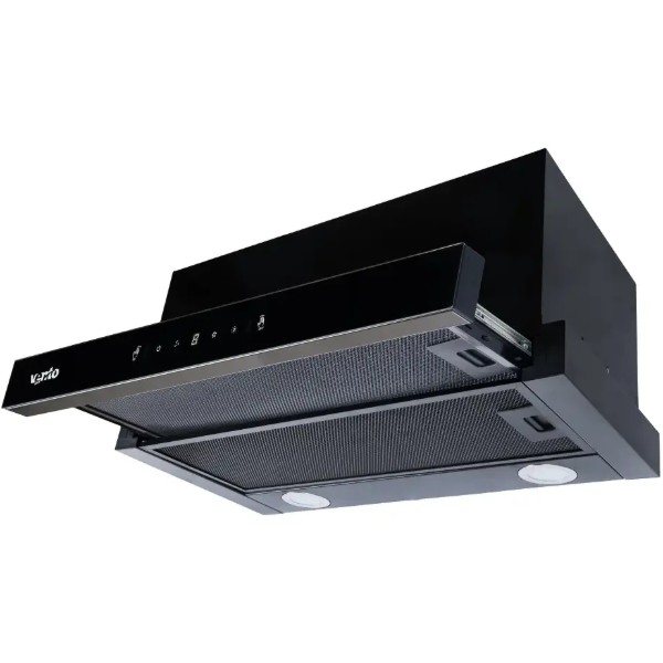 Фото - Вытяжка встраиваемая Ventolux GARDA 60 BK/BG (1100) TC MS LED