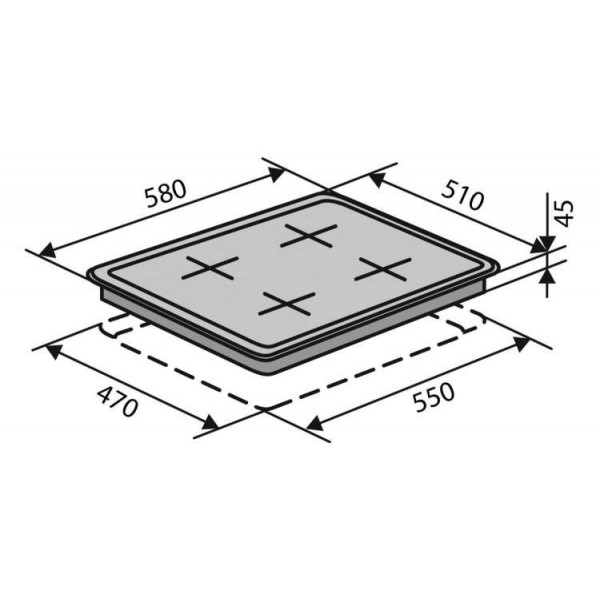 Фото - Варочная панель газовая Ventolux HG631 B3 S (X)