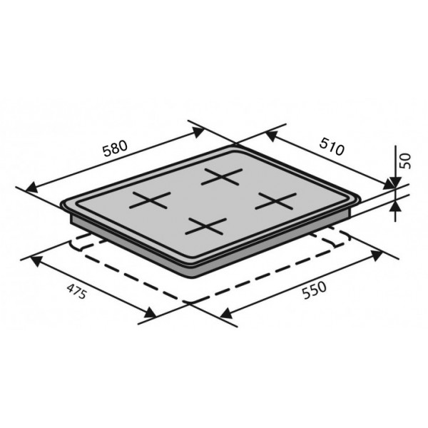 Фото - Варочная панель газовая Ventolux HG640 B2 CS (AC/RB)