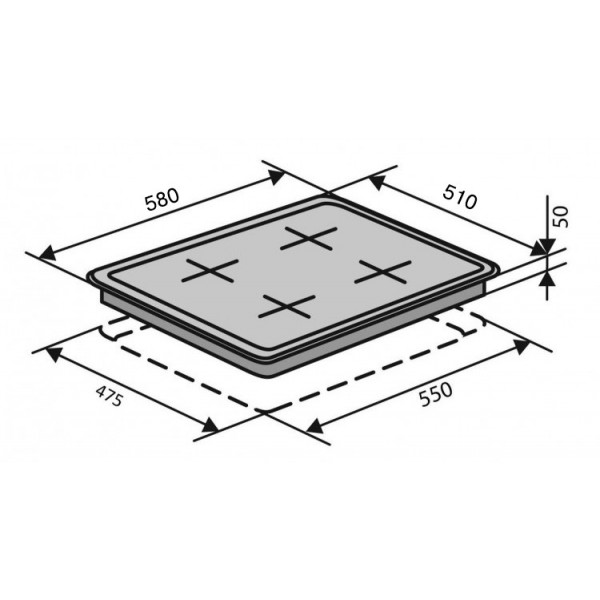 Фото - Варочная панель газовая Ventolux HG640 B2 CS (WH)