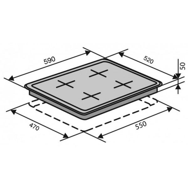 Фото - Варочная панель газовая Ventolux HG C7G CEST (IVORY)