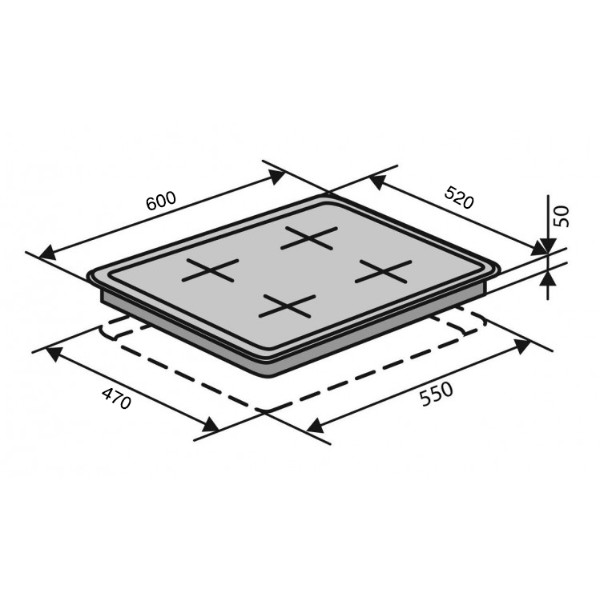 Фото - Варочная панель газовая Ventolux HG K7 CEST (BK)
