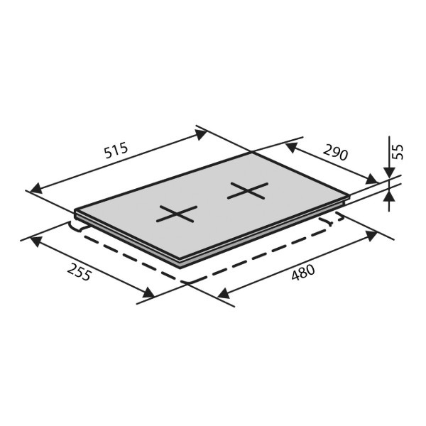 Фото - Варильна поверхня газова Ventolux HSF320G CS (WH) 3