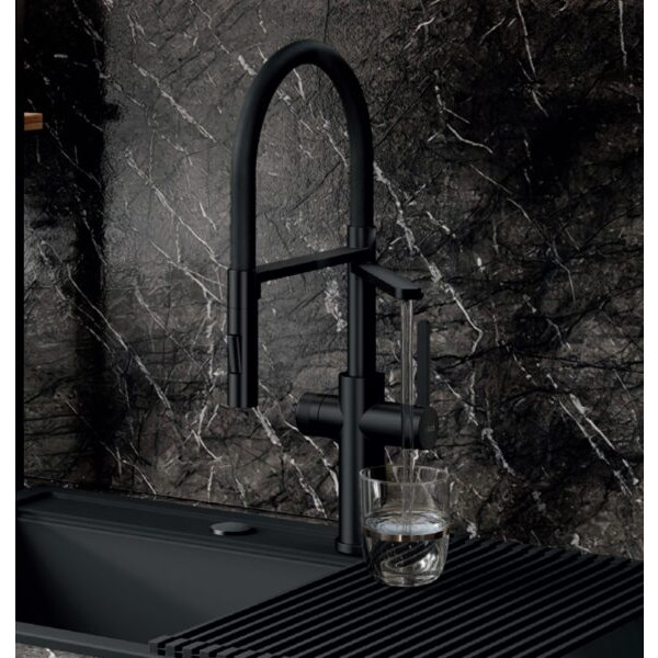 Фото - Кухонний змішувач Elleci Ventum pure black 86