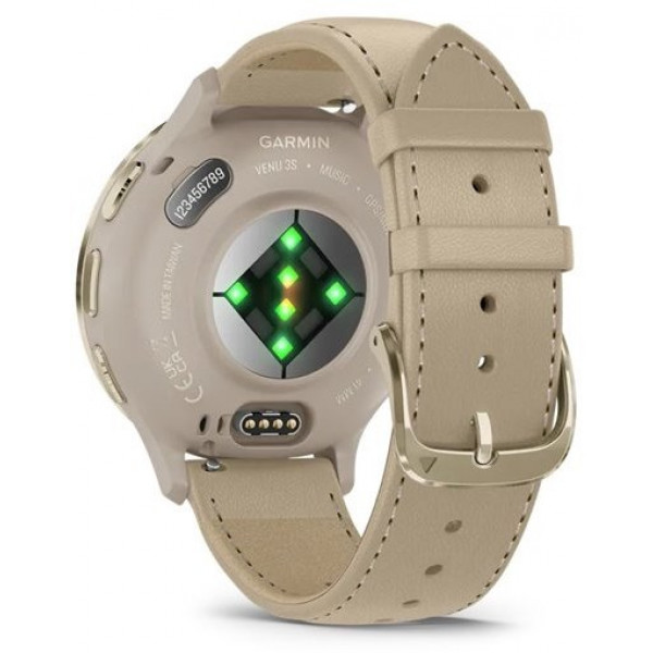 Фото - Смарт-часы Garmin Venu 3S Fr. Gray + Soft Gold (010-02785-55)