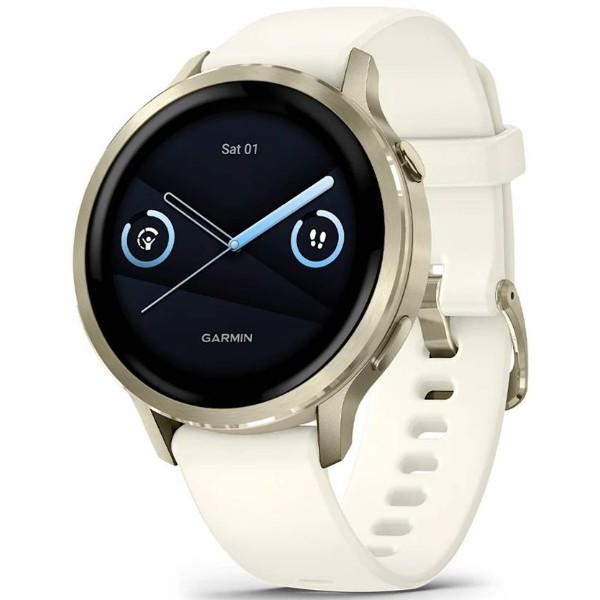 Фото - Смарт-часы Garmin Venu 4 (41mm),  Beige w/ Lunar Gold + Bone (010-03013-00)
