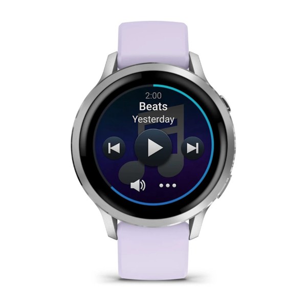Фото - Смарт-часы Garmin Venu 4 (41mm), Gray w/ Silver + Periwinkle (010-03013-01)