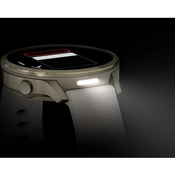 Фото - Смарт-годинник Garmin Venu 4 (41mm), Beige w/ Lunar Gold + Leather (010-03013-03)