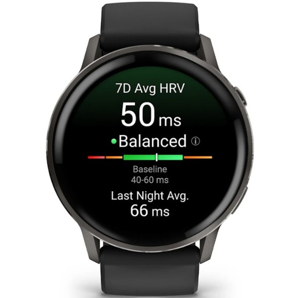 Фото - Смарт-часы Garmin Venu 4 (45mm), Black w/ Slate + Black (010-03014-00)