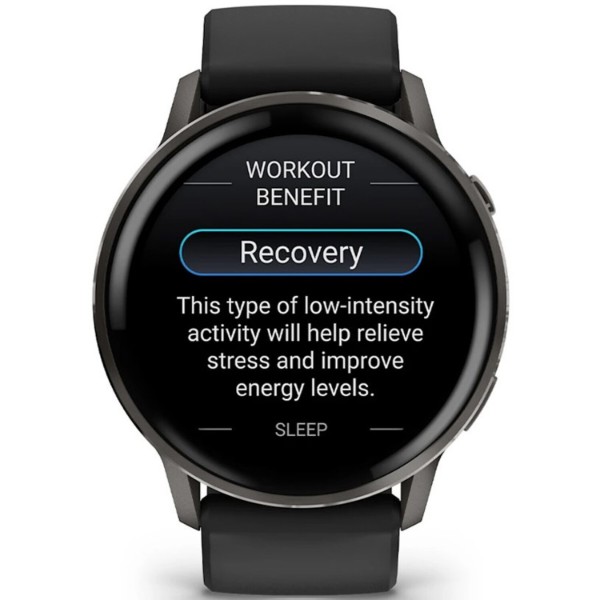 Фото - Смарт-часы Garmin Venu 4 (45mm), Black w/ Slate + Black (010-03014-00)