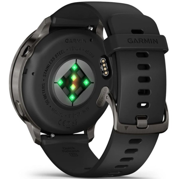Фото - Смарт-часы Garmin Venu 4 (45mm), Black w/ Slate + Black (010-03014-00)