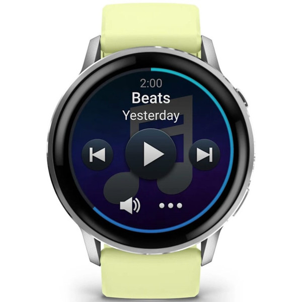 Фото - Смарт-годинник Garmin Venu 4 (45mm), Gray w/ Silver + Citron (010-03014-02)