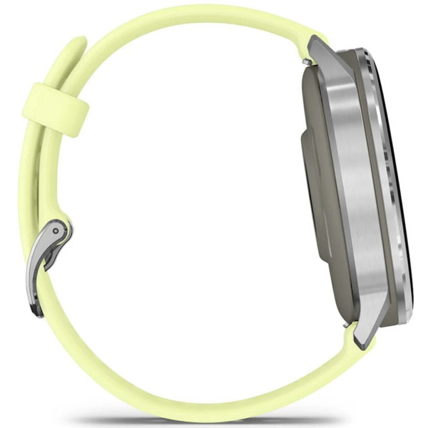 Фото - Смарт-годинник Garmin Venu 4 (45mm), Gray w/ Silver + Citron (010-03014-02)