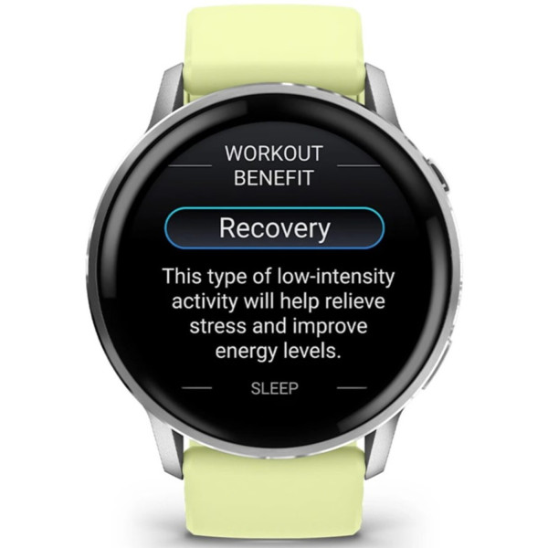 Фото - Смарт-годинник Garmin Venu 4 (45mm), Gray w/ Silver + Citron (010-03014-02)