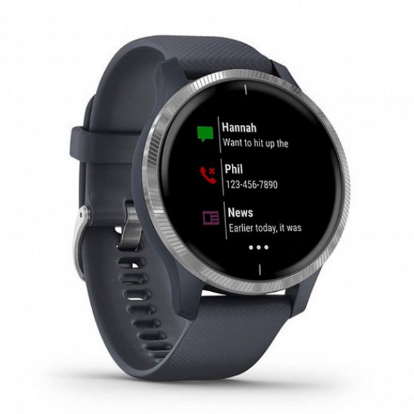 Фото - Смарт-часы Garmin VENU Blue Granite/Silver (010-02173-03)