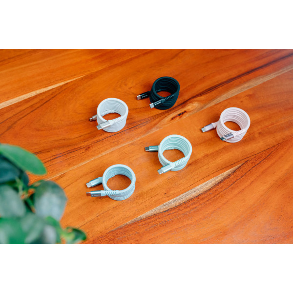 Фото - Кабель синхронізації даних Verbatim 60 Вт USB-C–USB-C 120 см Green (31864)