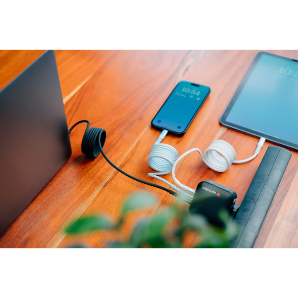 Фото - Кабель синхронізації даних Verbatim 60 Вт USB-C–USB-C 120 см Gray (31850)