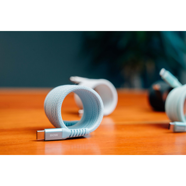 Фото - Кабель синхронізації даних Verbatim 60 Вт USB-C–USB-C 120 см Green (31864)