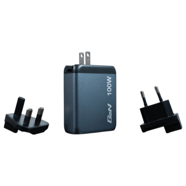 Фото - Сетевое зарядное устройство Verbatim GaN 100 Вт 2xUSB-C-100 Вт,USB-C 65 Вт /USB-A -3.0 (32202)