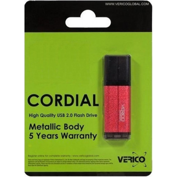 Фото - Флеш USB Verico Cordial 32 GB Red (1UDOV-MFRD33-NN)