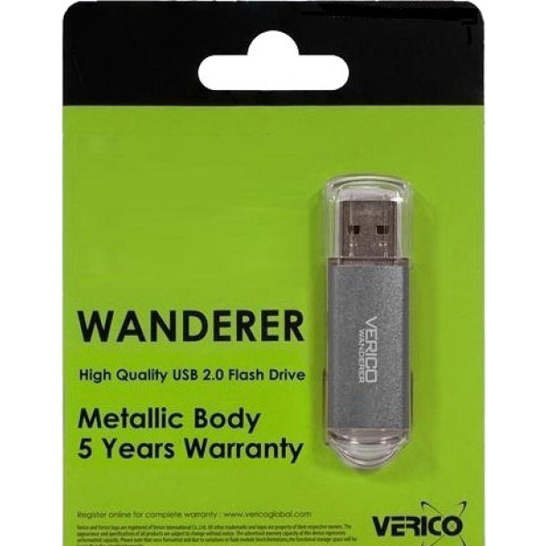 Фото - Флеш USB Verico Wanderer 16 GB Gray (1UDOV-M4GYG3-NN)
