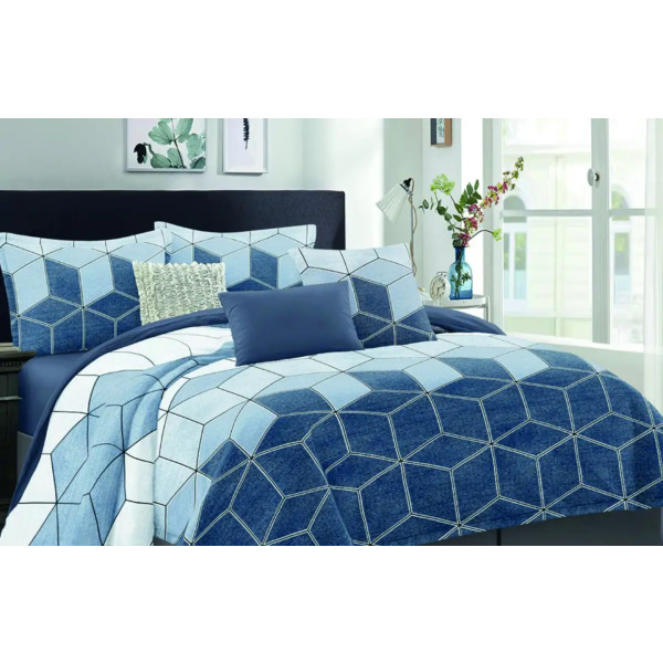 Фото - Комплект постільної білизни Versailles Відтінки синього Мікрофібра (VS-BM1.5-117)